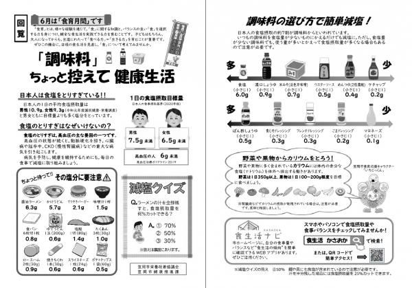 6月は食育月間です