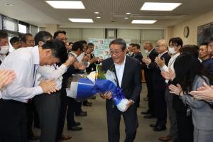 副市長退任式２