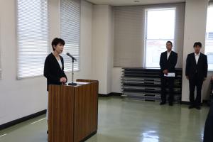副市長・教育長就任式