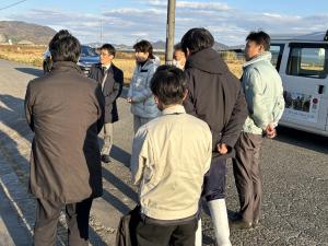 干拓地内農家訪問