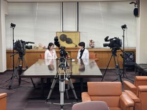 笠岡放送新春対談収録