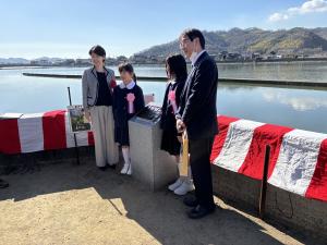 備中とと道トレイル 夢街道ルネサンス銘板石碑除幕式