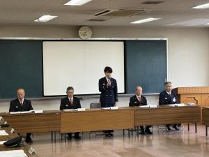 笠岡市消防団分団長会議