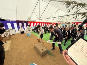 広域連携拠点施設建設工事安全祈願祭１