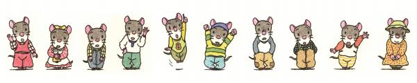 ねずみシリーズのイラスト