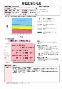 骨塩定量レポート