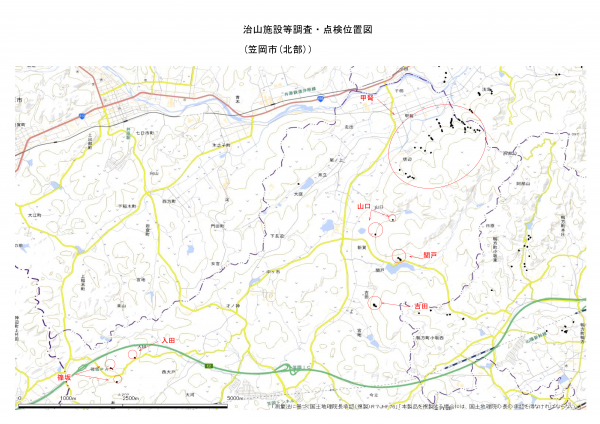 位置図:笠岡市北部