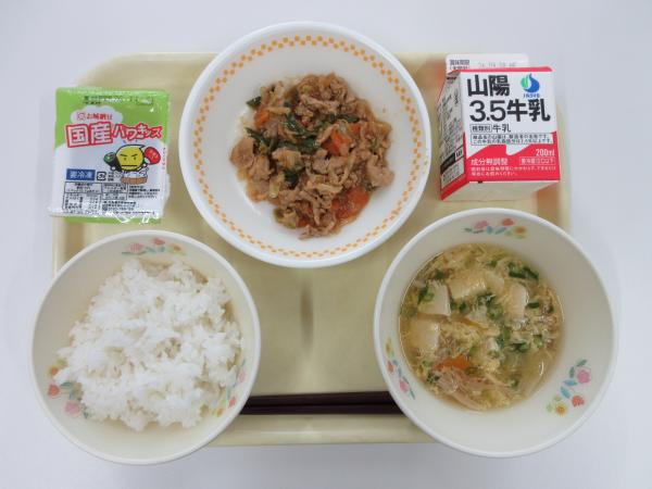 8月31日献立写真