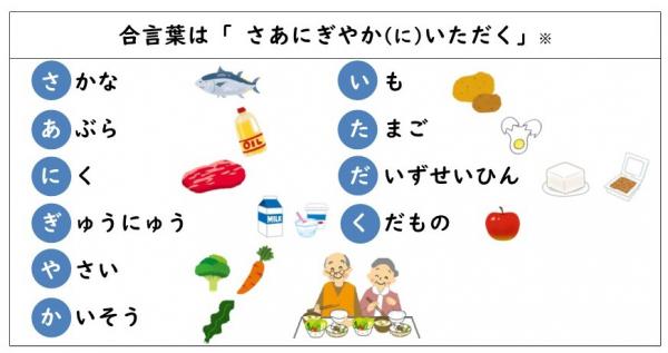 さあにぎやかにいただく