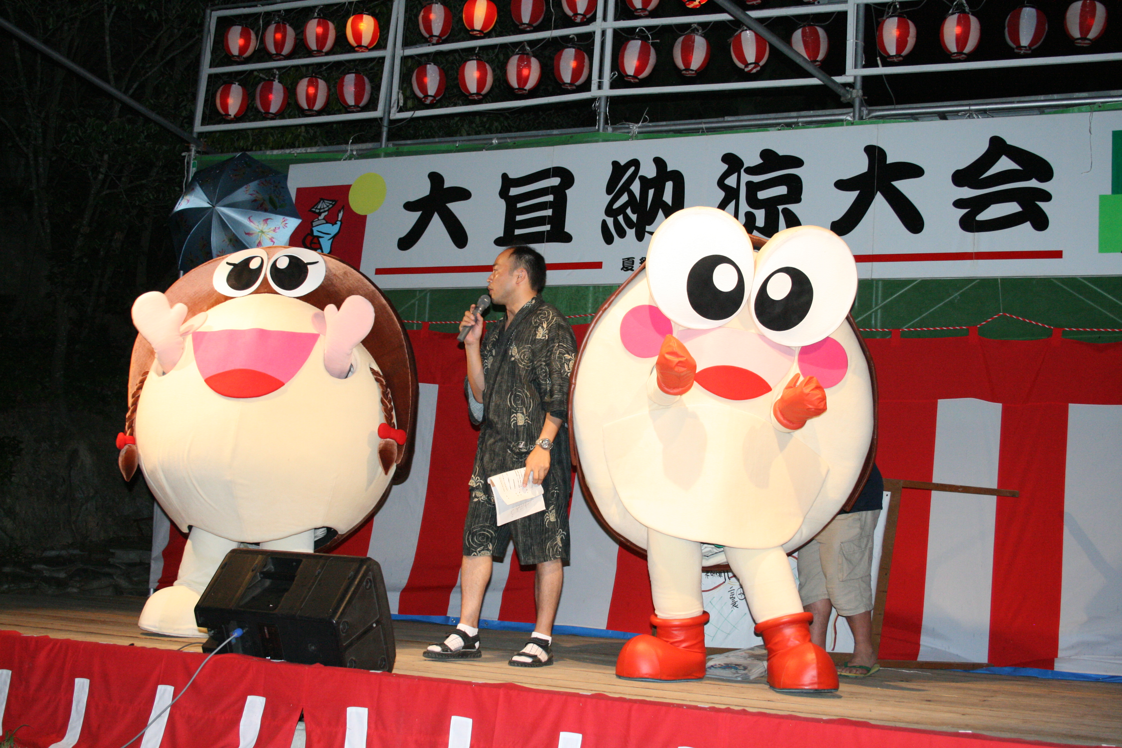 カブニくん、カブ海ちゃん大宜納涼大会に行きました